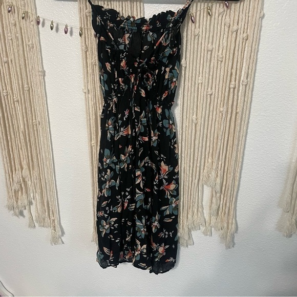 Intimately Free People Jolene Mini Slip dress Black Floral Size M - Picture 2 of 11